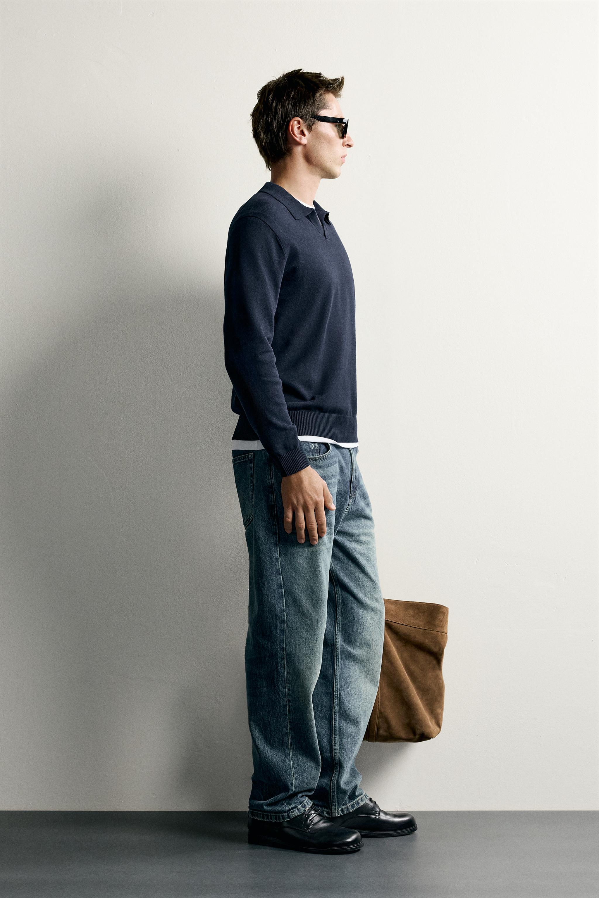 POLO EN MAILLE REGULAR FIT COTON - LIN